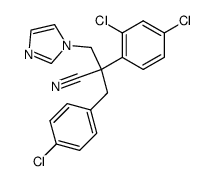 2-(4-chloro-benzyl)-2-(2,4-dichloro-phenyl)-3-imidazol-1-yl-propionitrile结构式