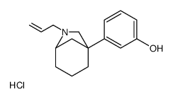 3-(7-prop-2-enyl-7-azabicyclo[3.2.1]octan-5-yl)phenol,hydrochloride Structure