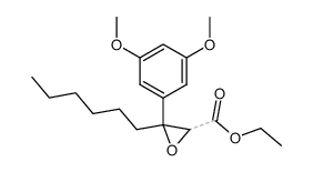 3-(3,5-Dimethoxy-phenyl)-3-hexyl-oxirane-2-carboxylic acid ethyl ester Structure