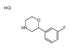 2-(3-fluorophenyl)morpholine,hydrochloride结构式