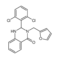 2-(2,6-dichlorophenyl)-3-(furan-2-ylmethyl)-1,2-dihydroquinazolin-4-one Structure