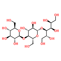 β-D-Glucopyranosyl-(1->4)-β-D-glucopyranosyl-(1->4)-D-glucitol结构式