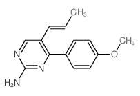 4-(4-methoxyphenyl)-5-prop-1-enyl-pyrimidin-2-amine structure