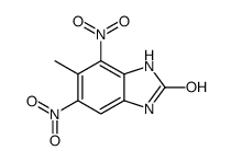 5-methyl-4,6-dinitro-1,3-dihydrobenzimidazol-2-one Structure