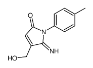 4-hydroxymethyl-5-imino-1-p-tolyl-1,5-dihydro-pyrrol-2-one Structure