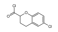 6-chloro-3,4-dihydro-2H-chromene-2-carbonyl chloride结构式