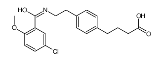 4-[4-[2-[(5-chloro-2-methoxybenzoyl)amino]ethyl]phenyl]butanoic acid结构式