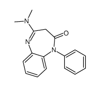 4-(dimethylamino)-1-phenyl-3H-1,5-benzodiazepin-2-one Structure