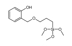 2-(3-trimethoxysilylpropoxymethyl)phenol结构式