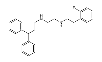 N'-(3,3-diphenylpropyl)-N-[2-(2-fluorophenyl)ethyl]ethane-1,2-diamine结构式