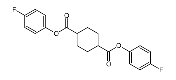 bis(4-fluorophenyl) cyclohexane-1,4-dicarboxylate结构式