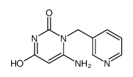 6-AMINO-1-(PYRIDIN-3-YLMETHYL)PYRIMIDINE-2,4(1H,3H)-DIONE结构式