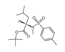 tert-butyl N-methyl-N-tosyl-L-leucinate结构式