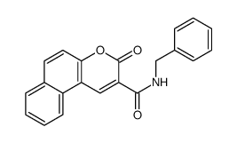 N-benzyl-3-oxobenzo[f]chromene-2-carboxamide结构式