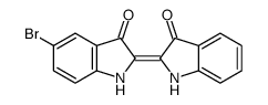 3H-Indol-3-one,5-dromo-2-1,3-dihydro-3-oxo-2H-indol-2-ylidene-1,2-dihydro Structure