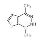 2,5-dimethyl-7-thia-3,4-diaza-5-borabicyclo[4.3.0]nona-2,8,10-triene结构式