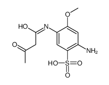 2-amino-4-methoxy-5-(3-oxobutanoylamino)benzenesulfonic acid Structure