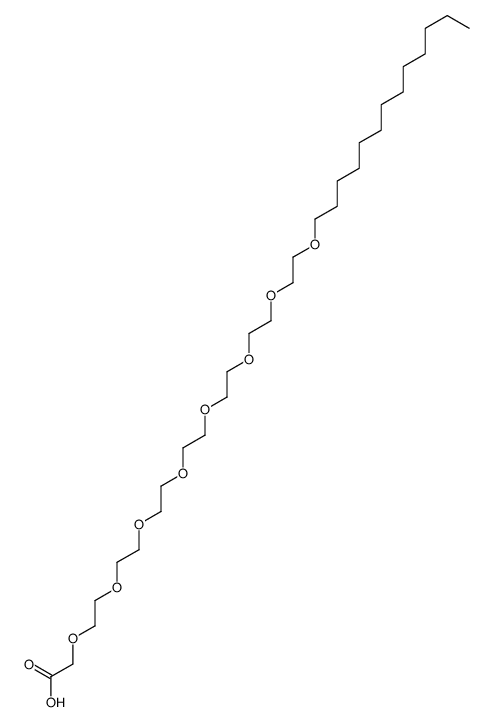3,6,9,12,15,18,21,24-octaoxaheptatriacontanoic acid结构式