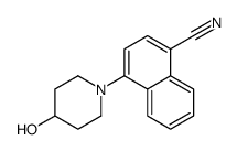 4-(4-hydroxypiperidin-1-yl)naphthalene-1-carbonitrile Structure