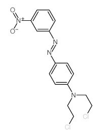 Benzenamine,N,N-bis(2-chloroethyl)-4-[2-(3-nitrophenyl)diazenyl]- structure