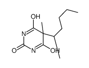 5-Methyl-5-(1-methylpentyl)-2,4,6(1H,3H,5H)-pyrimidinetrione结构式