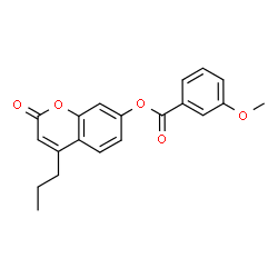 (2-oxo-4-propylchromen-7-yl) 3-methoxybenzoate picture