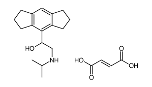 (Z)-but-2-enedioic acid,1-(1,2,3,5,6,7-hexahydro-s-indacen-4-yl)-2-(propan-2-ylamino)ethanol结构式