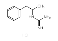 Guanidine,N-(1-methyl-2-phenylethyl)-, hydrochloride (1:1) Structure