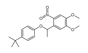 4-[1-[4-(tert-butyl)phenoxy]ethyl]-5-nitroveratrole Structure