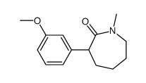 hexahydro-3-(3-methoxyphenyl)-1-methyl-2H-azepin-2-one structure