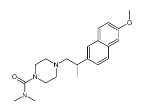 4-[2-(6-methoxynaphthalen-2-yl)propyl]-N,N-dimethylpiperazine-1-carboxamide结构式