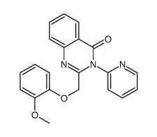 2-[(2-methoxyphenoxy)methyl]-3-pyridin-2-ylquinazolin-4-one结构式