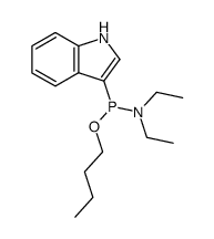 butyl N,N-diethyl-P-indol-3-ylphosphonamidite Structure