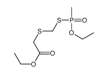 ethyl 2-[[ethoxy(methyl)phosphoryl]sulfanylmethylsulfanyl]acetate Structure