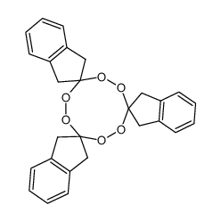 trispiro[1,2,4,5,7,8-hexoxonan-3,2':6,2'':9,2'''-tris-indan]结构式