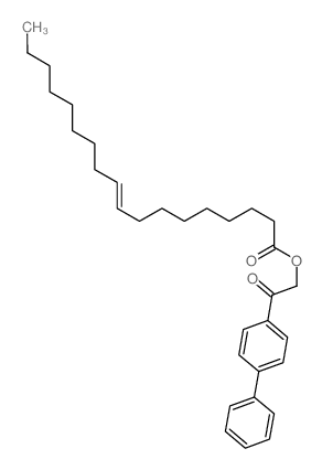 9-Octadecenoic acid(9Z)-, 2-[1,1'-biphenyl]-4-yl-2-oxoethyl ester structure