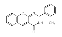 2-(2-Methylphenyl)-2,3-dihydro-4H-chromeno[2,3-d]pyrimidin-4-one结构式