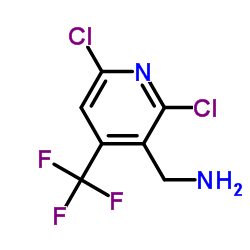 2,6-DICHLORO-4-(TRIFLUOROMETHYL)PYRIDINE-3-METHYLAMINE结构式