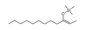 (E)-3-(trimethylsiloxy)-2-dodecene Structure