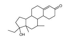 (8R,9S,10R,11S,13S,14S,17S)-17-ethyl-17-hydroxy-11,13-dimethyl-1,2,6,7,8,9,10,11,12,14,15,16-dodecahydrocyclopenta[a]phenanthren-3-one结构式