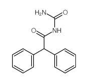 N-carbamoyl-2,2-diphenyl-acetamide结构式