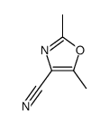 2,5-dimethyl-1,3-oxazole-4-carbonitrile结构式