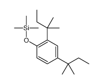 [2,4-bis(2-methylbutan-2-yl)phenoxy]-trimethylsilane结构式