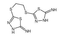 5-[2-[(5-amino-1,3,4-thiadiazol-2-yl)sulfanyl]ethylsulfanyl]-1,3,4-thiadiazol-2-amine Structure