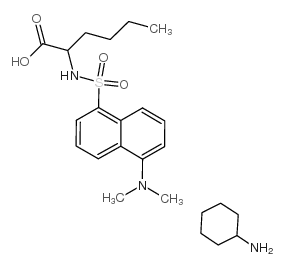 DANSYL-DL-NORLEUCINE CYCLOHEXYLAMMONIUM SALT structure