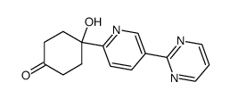 4-hydroxy-4-(5-(pyrimidin-2-yl)pyridine-2-yl) cyclohexanone Structure