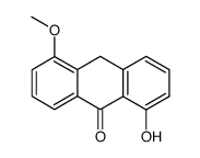 1-hydroxy-5-methoxy-anthrone Structure