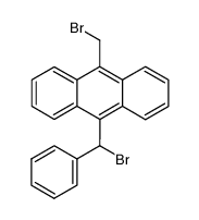 9-(α-bromo-benzyl)-10-bromomethyl-anthracene结构式