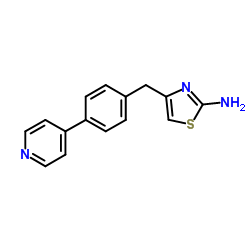 4-[4-(4-Pyridinyl)benzyl]-1,3-thiazol-2-amine Structure