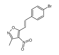 3-methyl-4-nitro-5-(4-bromostyryl)isoxazole Structure